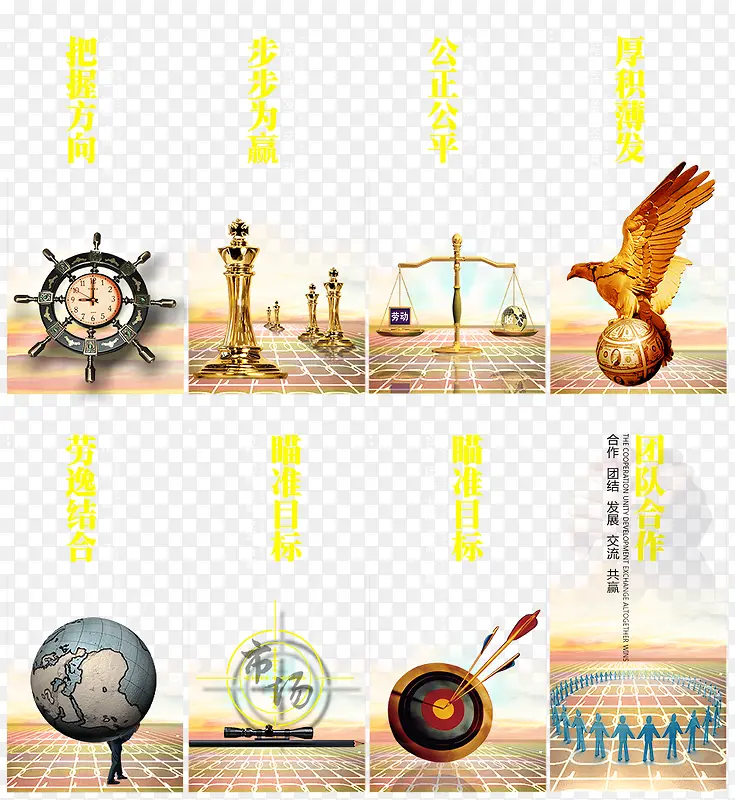 展板市场定位分格