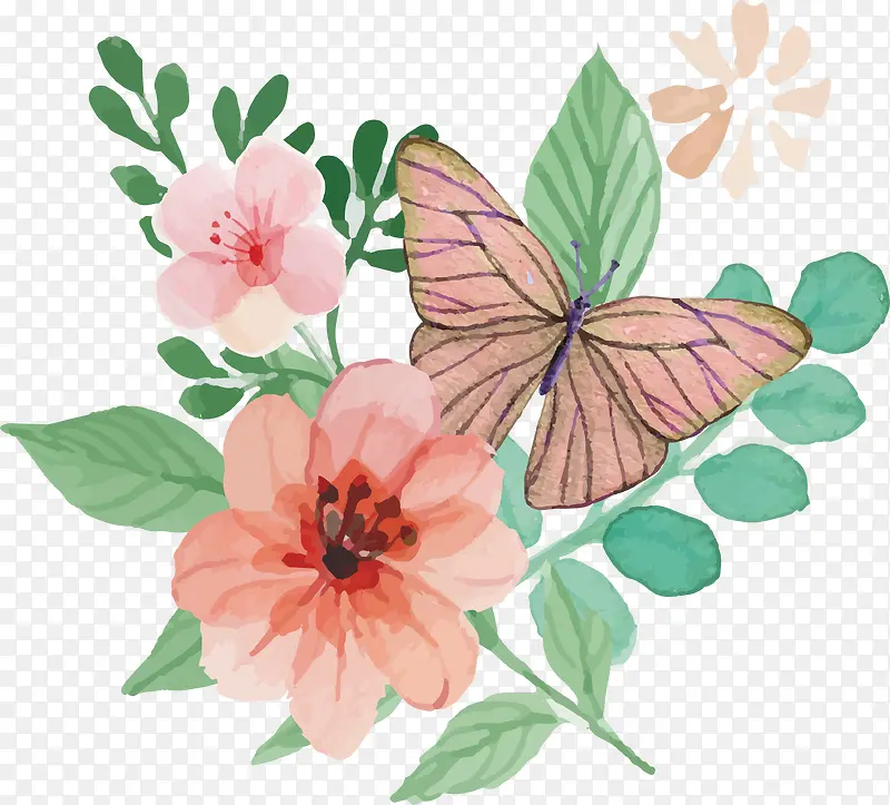 采摘的野花花束