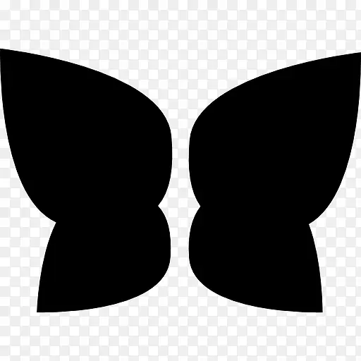 蝴蝶翅膀形状的磨图标
