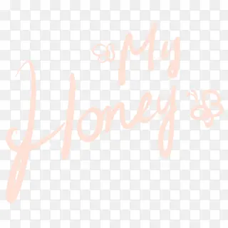 my honey 字体设计