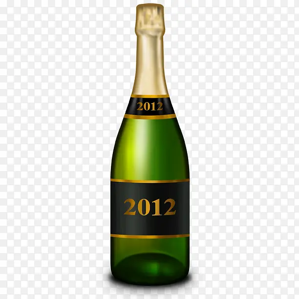 香槟瓶新的一年图标