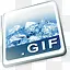 GIF文件纸文件闪光黑色版