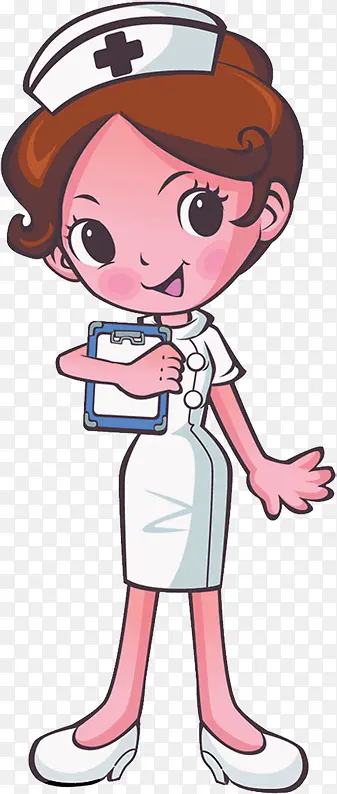 卡通护士美丽笑容人物