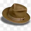 帽子麂皮绒Fedora帽子