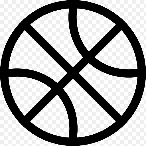 篮球球轮廓图标