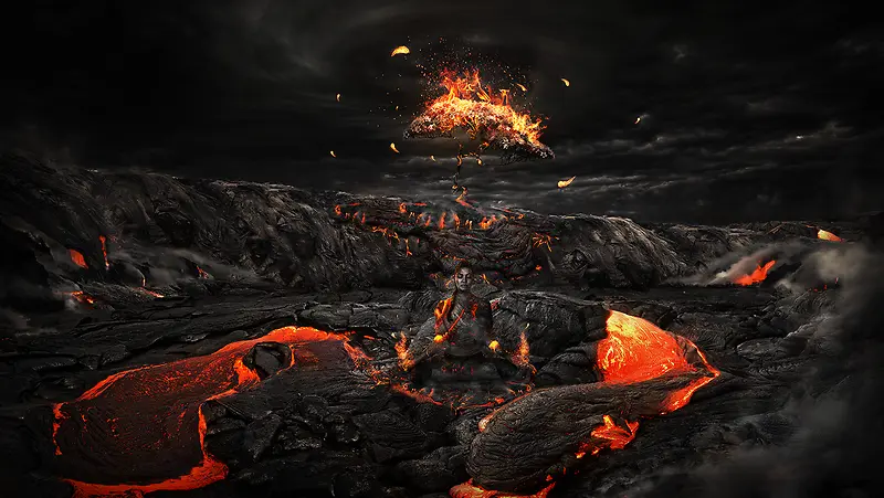火山壮观恐怖电影宣传