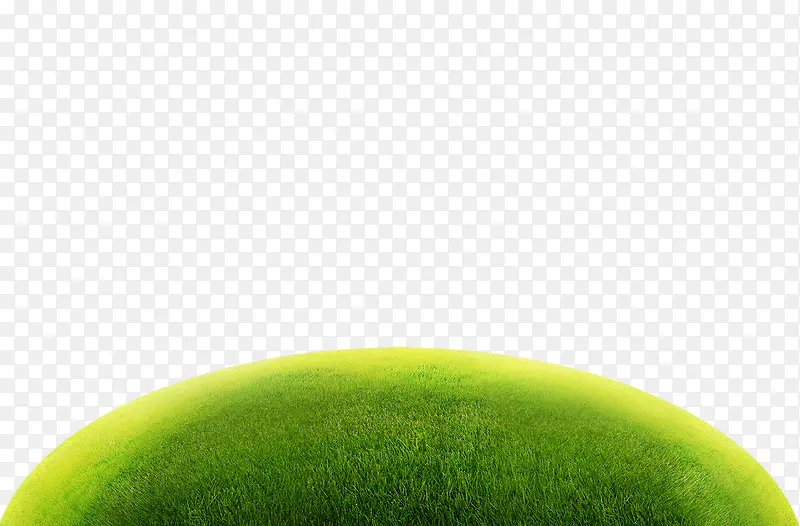 绿色，半圆草地，大草原