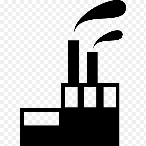 工业建筑与污染物图标