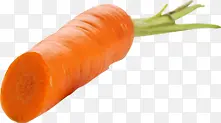 新鲜高清胡萝卜蔬菜切面
