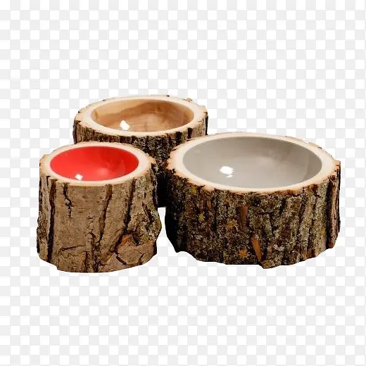 木创意桩碗
