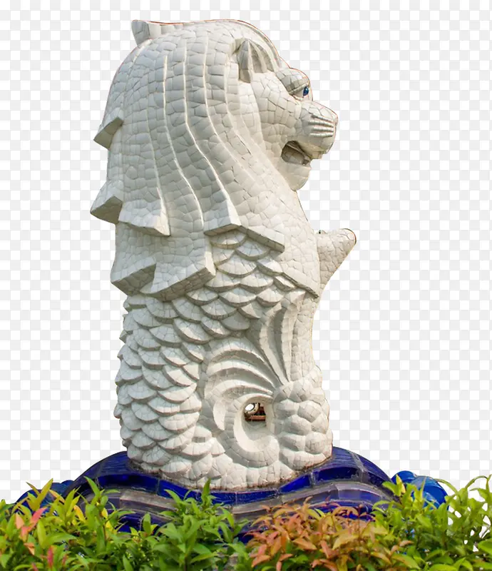 鱼尾狮公园石雕素材