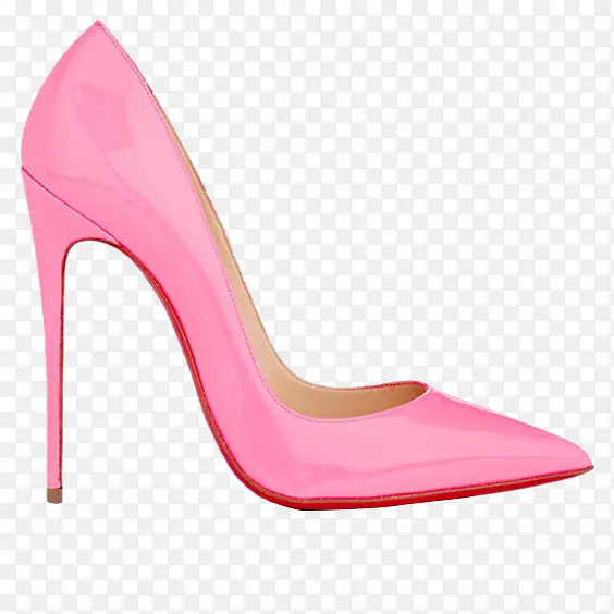 粉红色高跟鞋