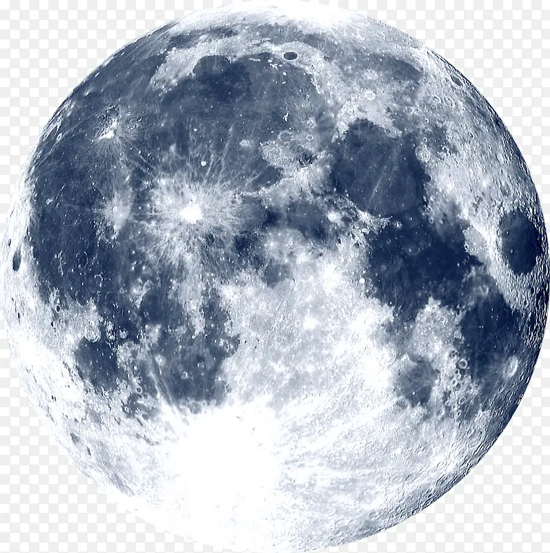 蓝色月球高清图片