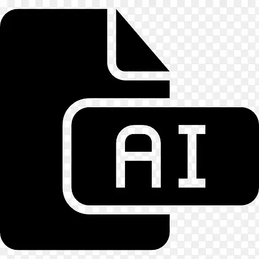 AI设计文档的黑色界面符号图标