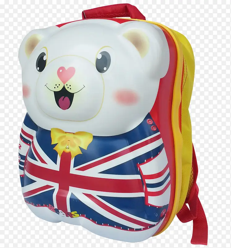 可爱立体小熊儿童旅行拉杆书包