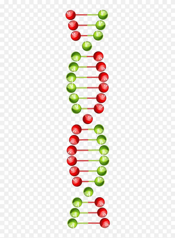 彩色DNA基因链