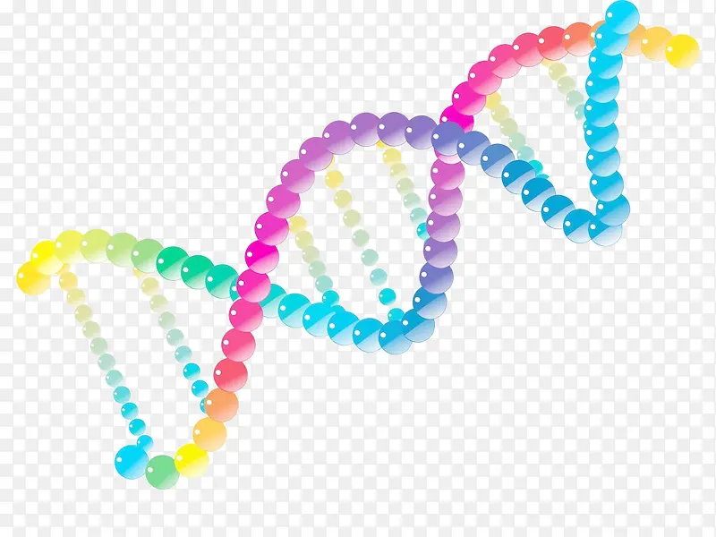 彩色DNA基因检测链