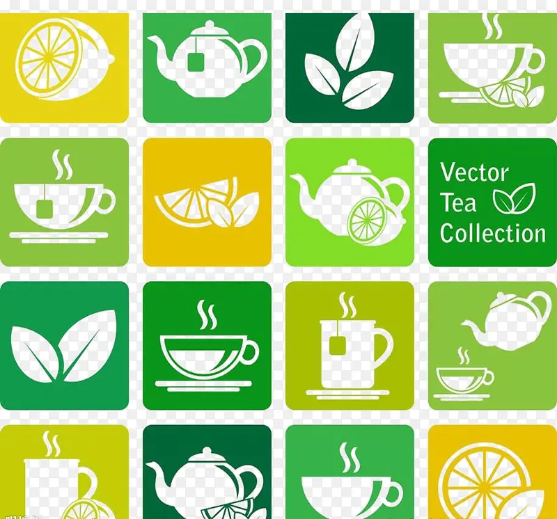 茶叶茶壶图标设计