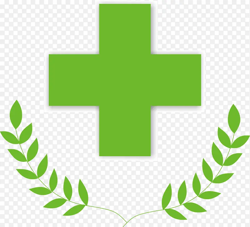 绿色医疗logo素材图
