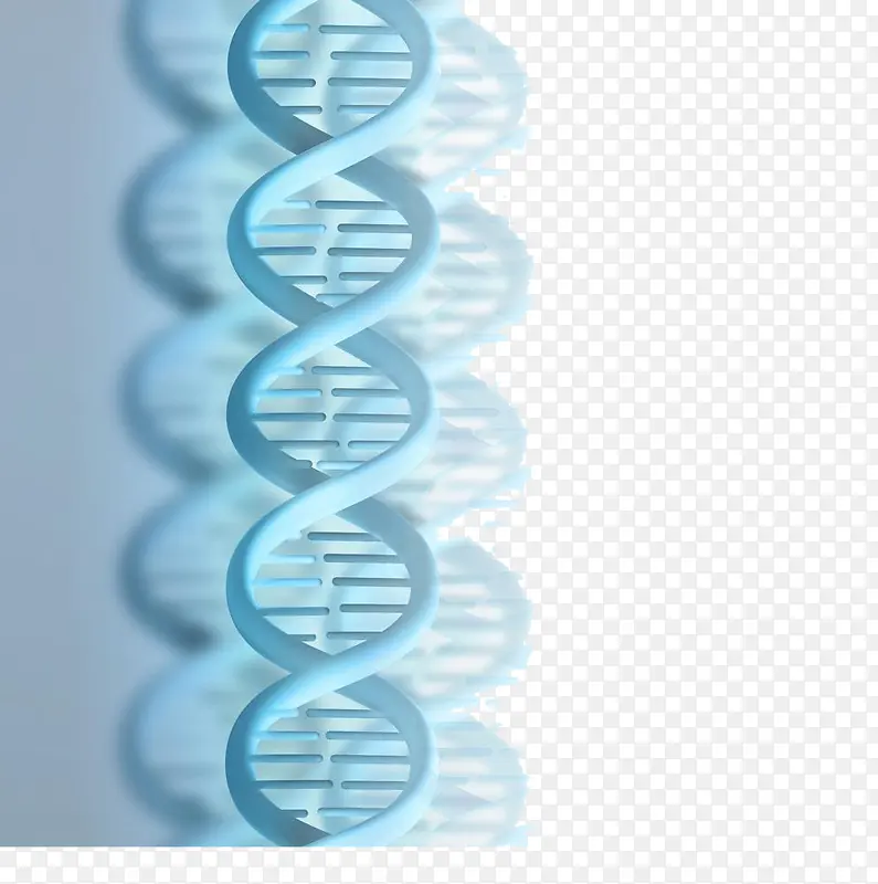蓝色的DNA结构高清免扣素材
