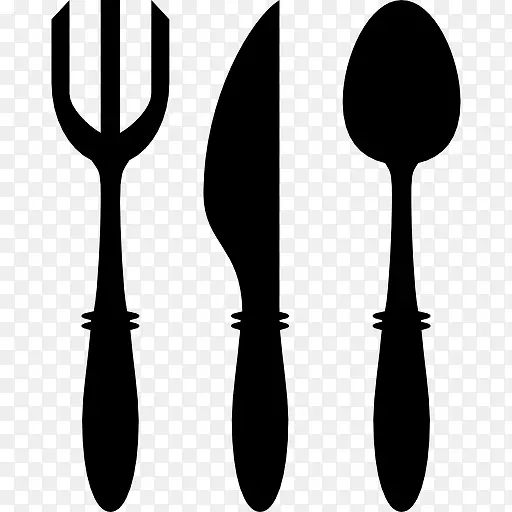 叉，刀和勺子餐具图标