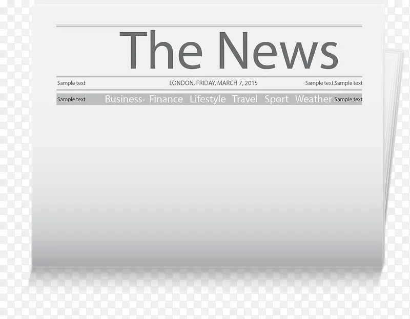 空白新闻报纸矢量素材PNG图片素材下载_图片编号qnvgagzv-免抠素材网