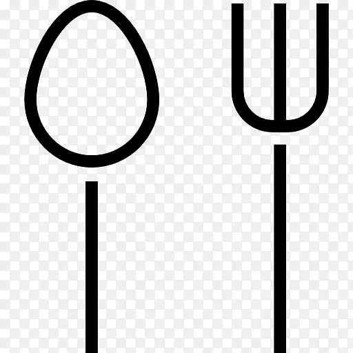 餐厅标志的勺子和叉子夫妇图标