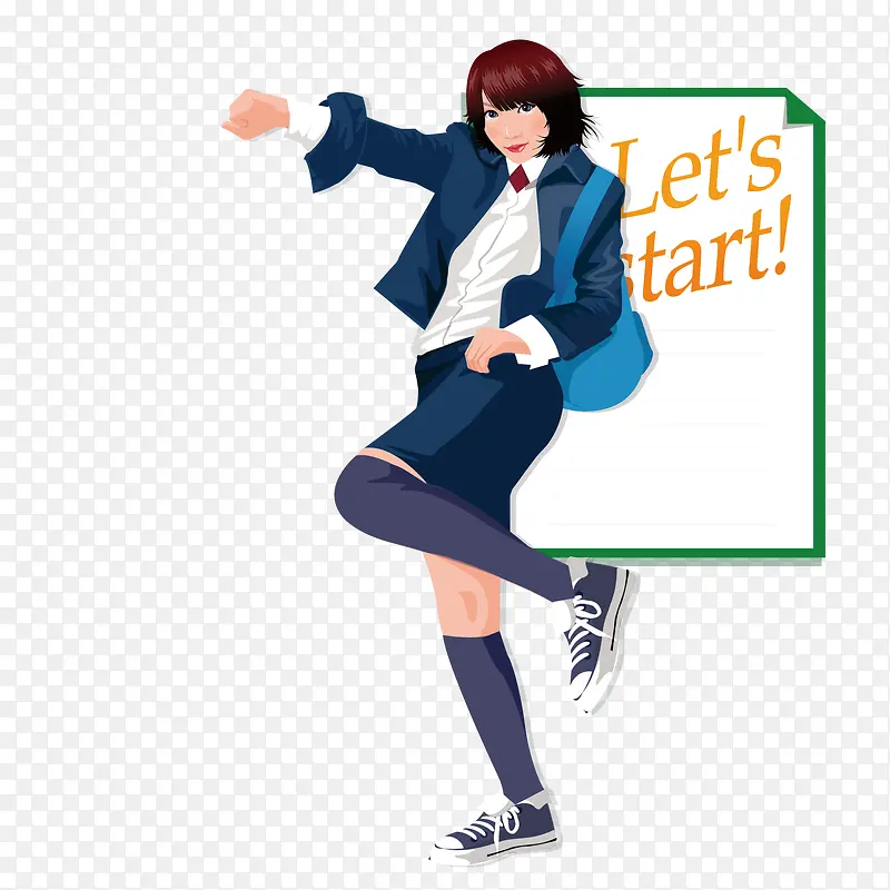 跳舞的女学生