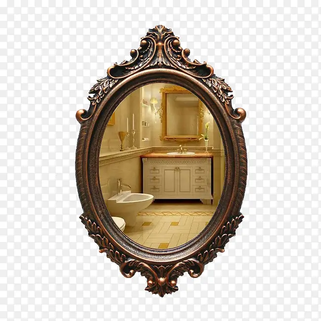 创意复古浴室镜子