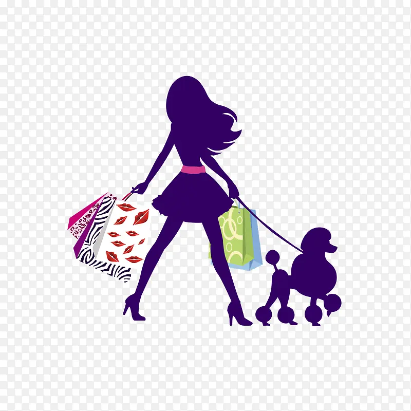 购物的女生