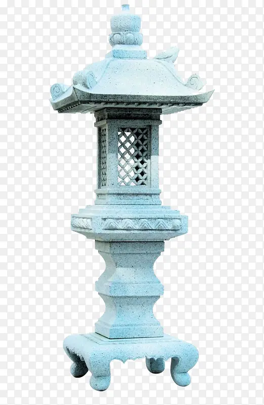 古代石柱路灯