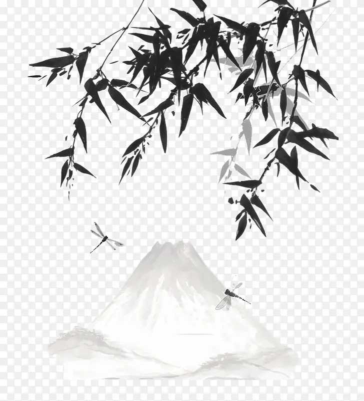 水墨叶子