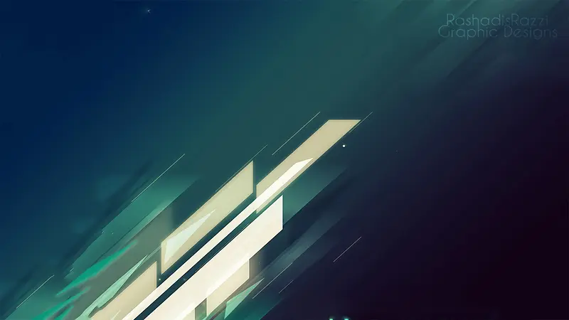 简约几何形状深色高清合成