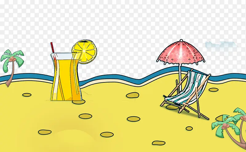 卡通海滩