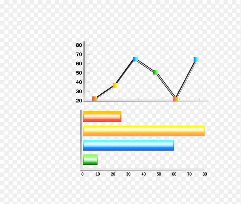 商务数据信息分析图标矢量图