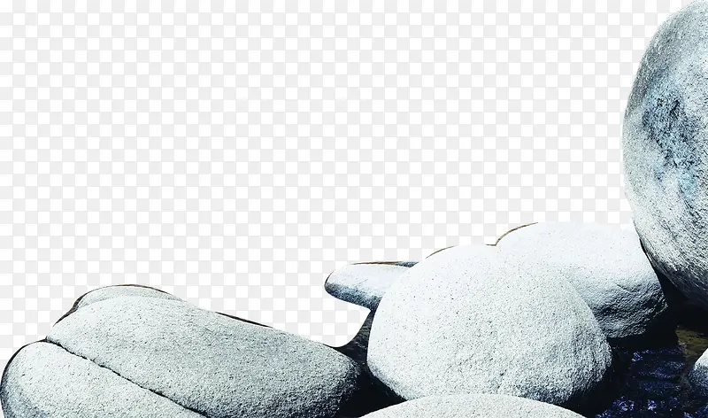 高清摄影创意海边的石头