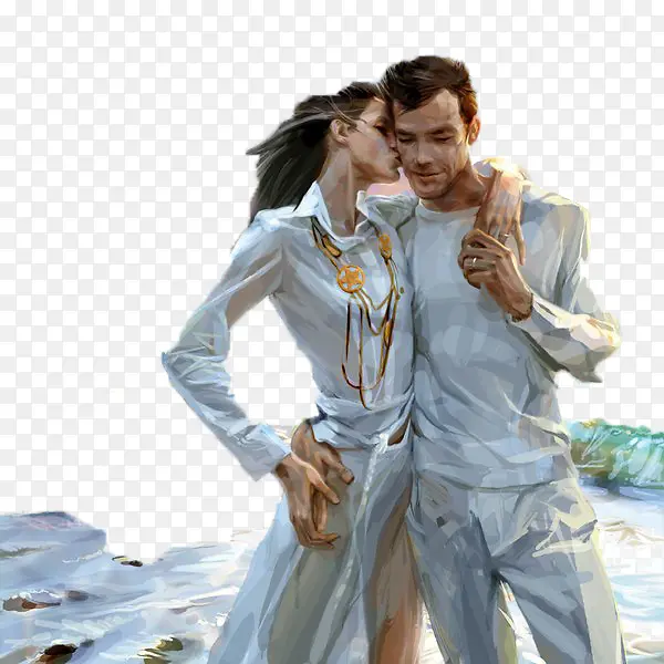 海边情侣