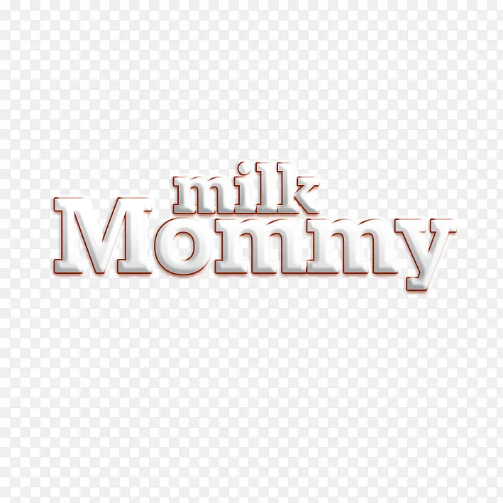 牛奶文字图层样式