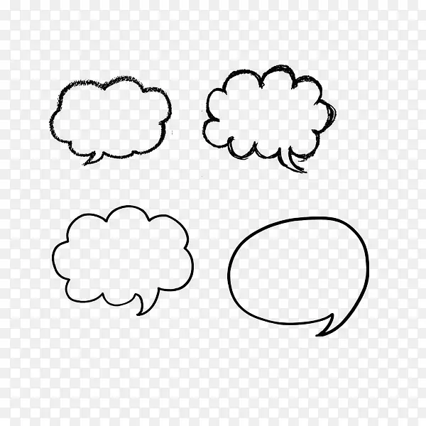 简洁白云造型对话框