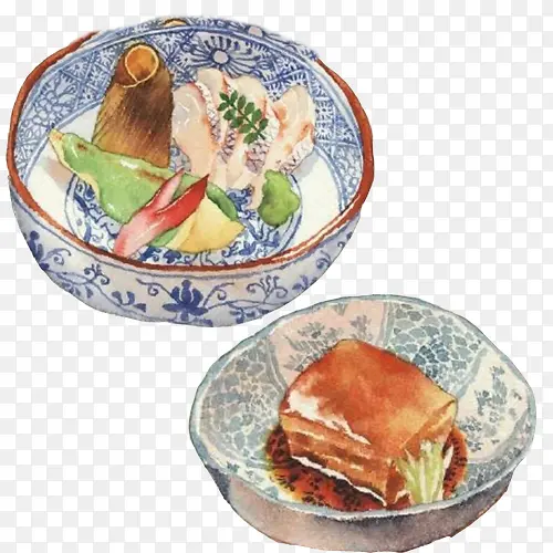 肉食手绘画素材图片