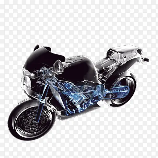 水晶摩托车