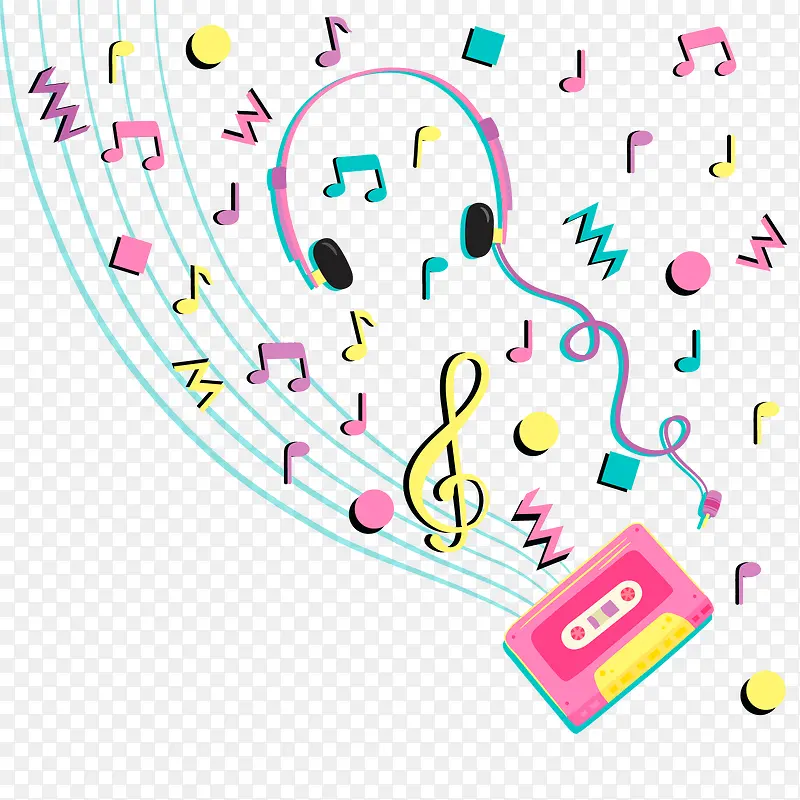 矢量音乐磁带
