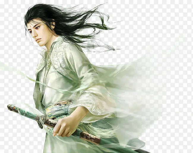 古风立绘持剑男子PNG图片素材下载_图片编号yzovezvg-免抠素材网
