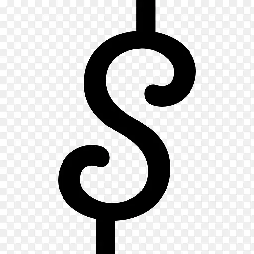 圆形的美元符号图标