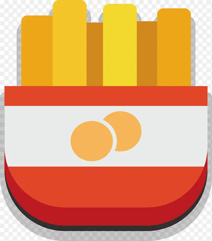 创意薯条矢量图