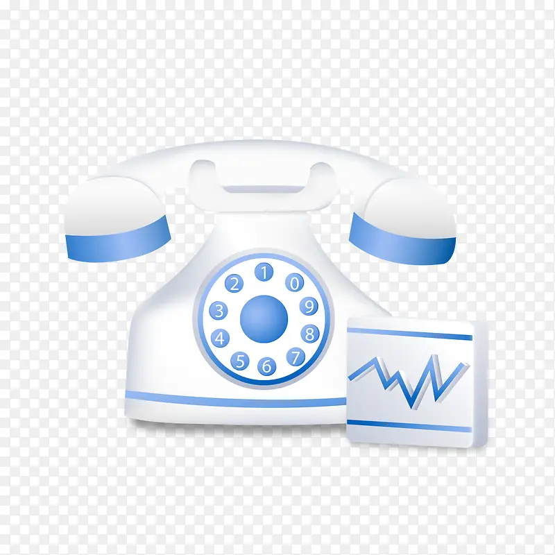 白色电话机背景图