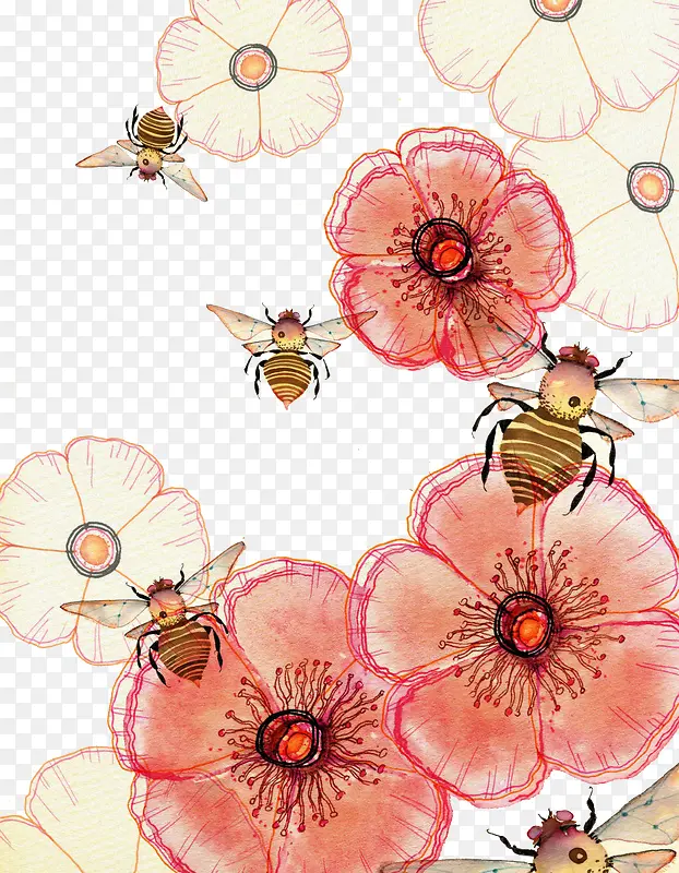 蜜蜂采蜜