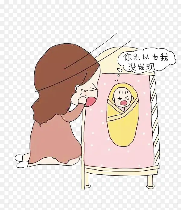 宝妈要宝宝睡觉图片素材