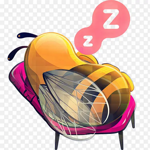 睡觉的蜜蜂
