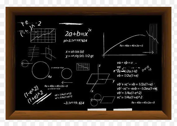 写满数学的黑板